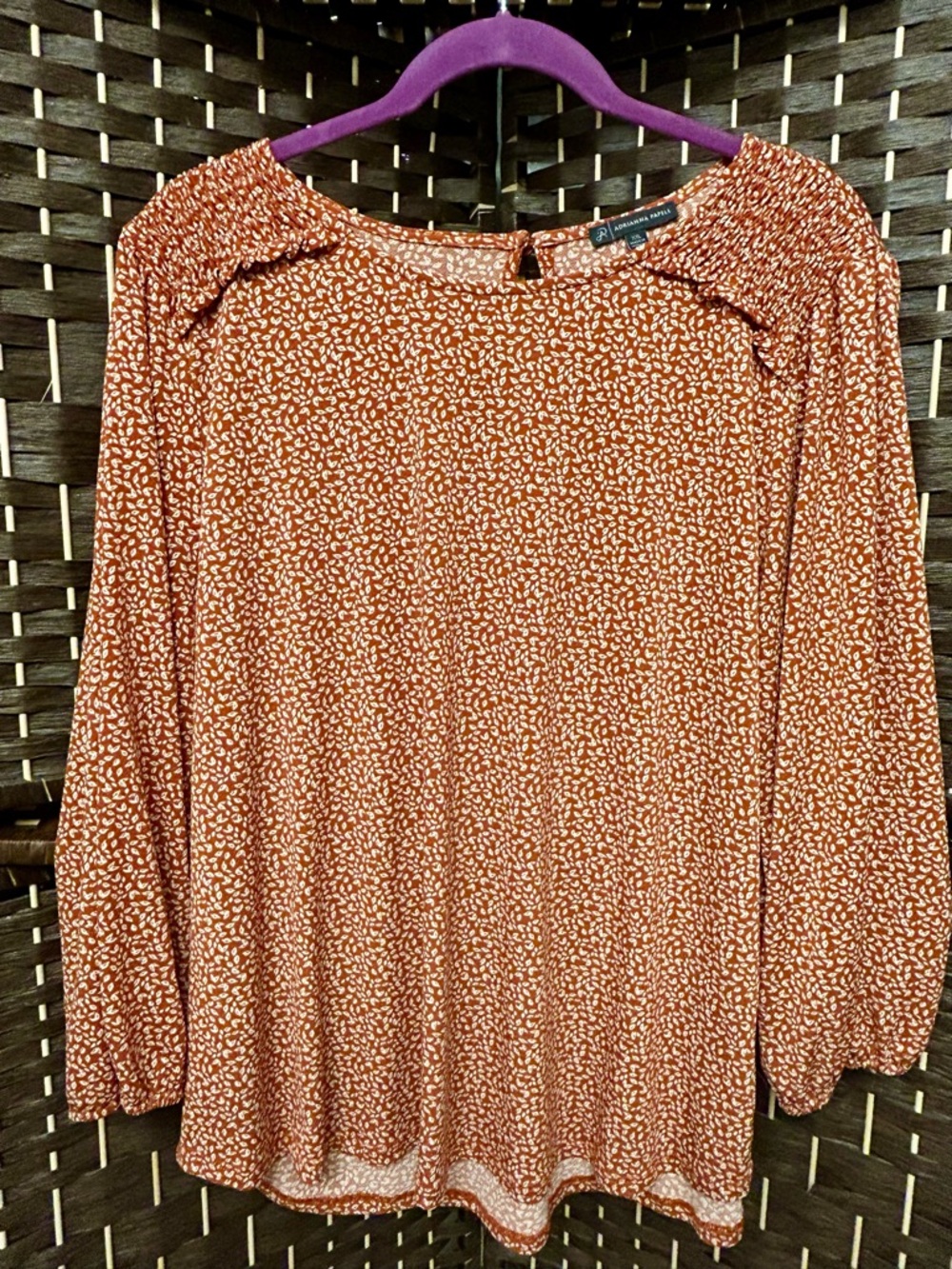 Adrianna Papell 3/4 Sleeve Blouse
